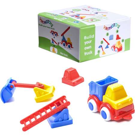 Конструктор VIKINGTOYS Строители Создай свою машинку сборная игровая модель