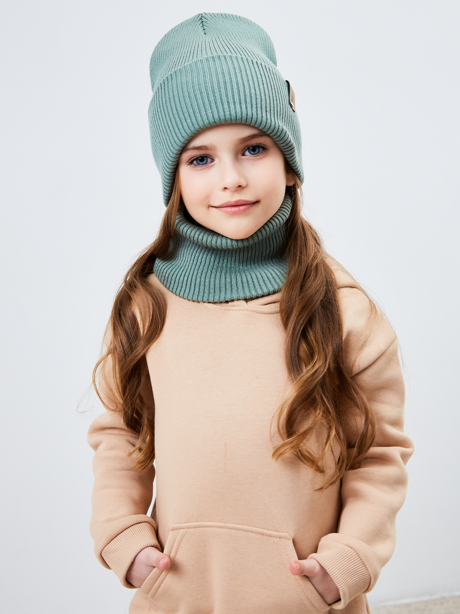 Шапка и снуд KUBRIO KU-H-52-lopata-oliveG - фото 10