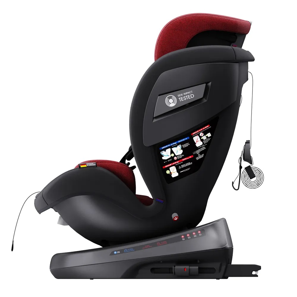 Автокресло KLEE Rapid 360 Fix Isofix 0+/1/2/3 (0-36 кг) красный - фото 4