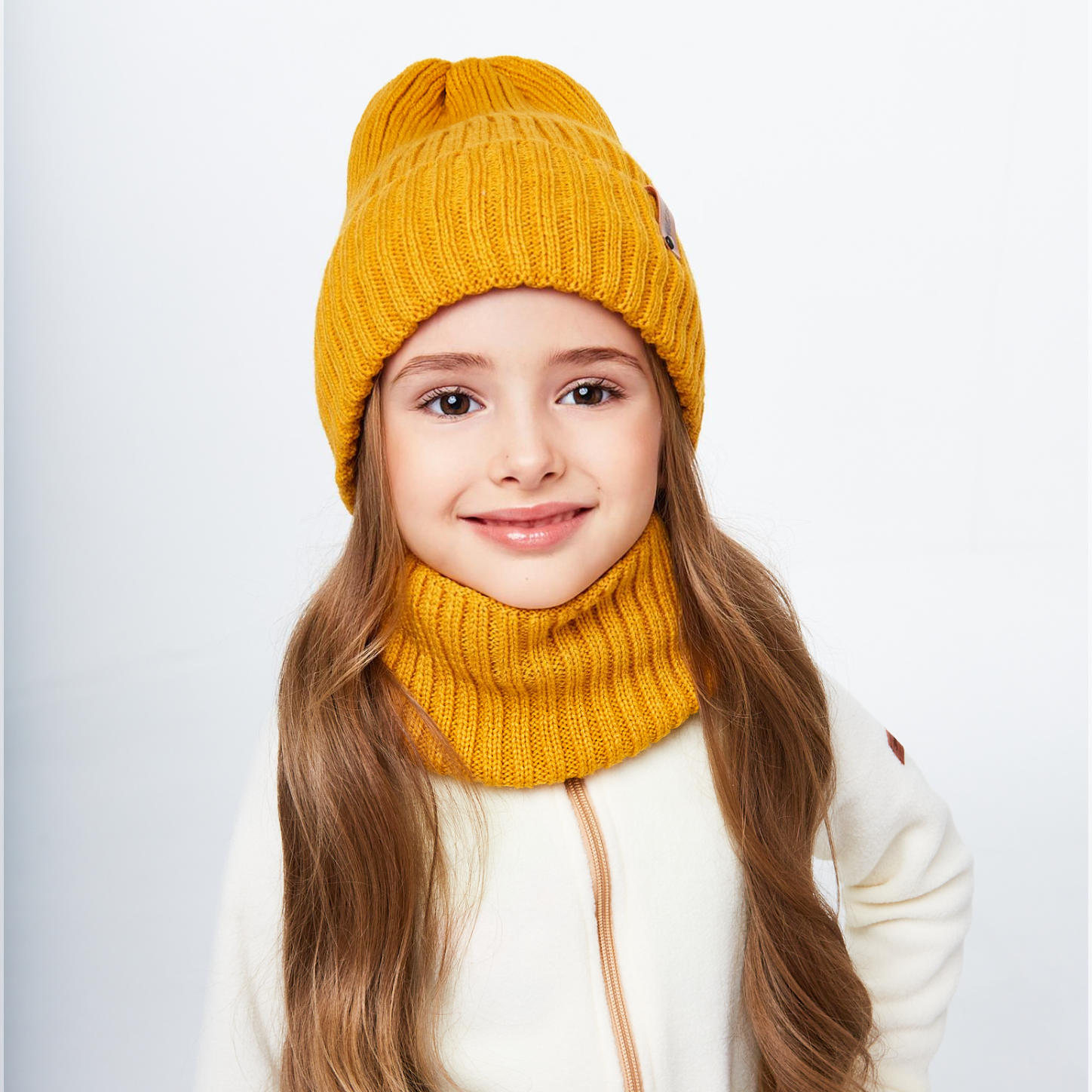 Шапка и снуд KUBRIO KU-H-104-GplainW-must - фото 14