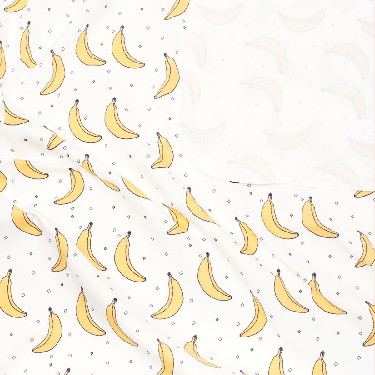 Пелёнка Mjolk Бананы Mustard Клетка трикотаж 85х120 см 3 шт. - фото 4
