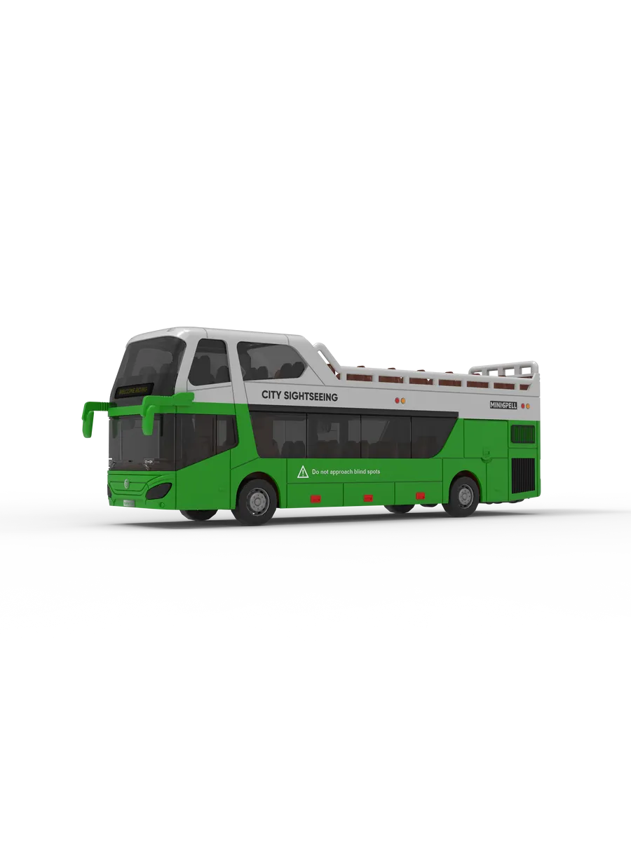 Автобус Libom Зеленый 1:32 автобус_зеленый_BT0315C - фото 6
