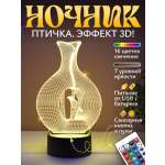 Ночник Светофей Птичка и ваза