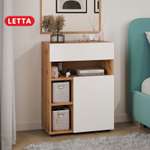 Комод шкаф LETTA Blues цвет дуб вотан белое тиснение 586*795*320