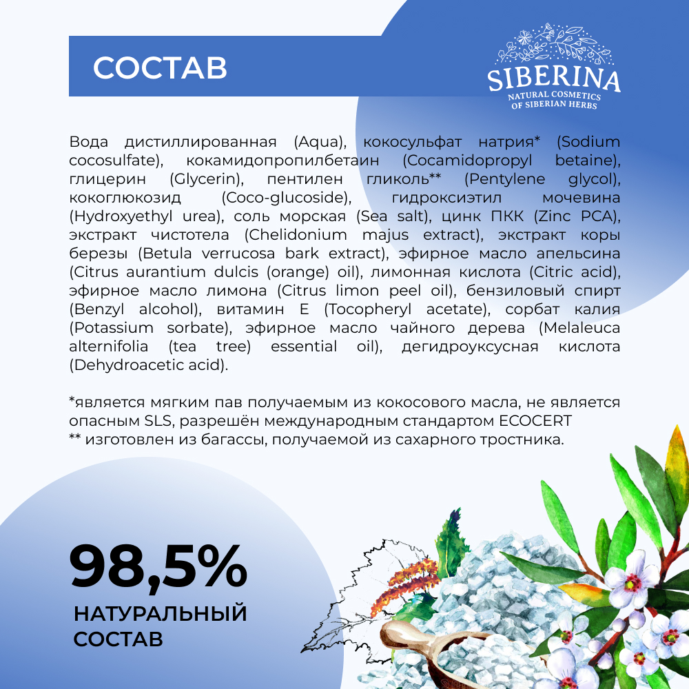 Гель для душа Siberina 200 мл - фото 7