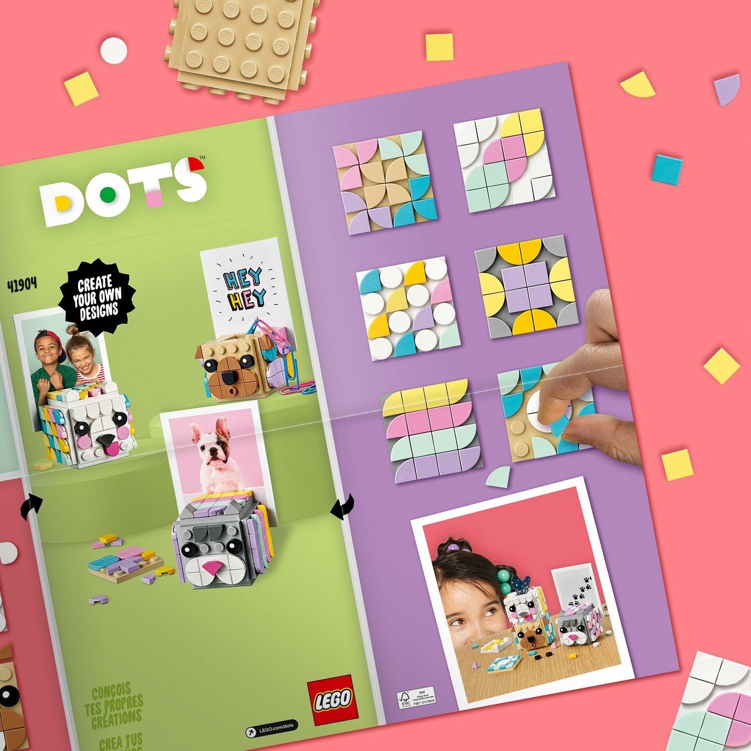 Конструктор LEGO DOTS Подставки для фото Животные - фото 12