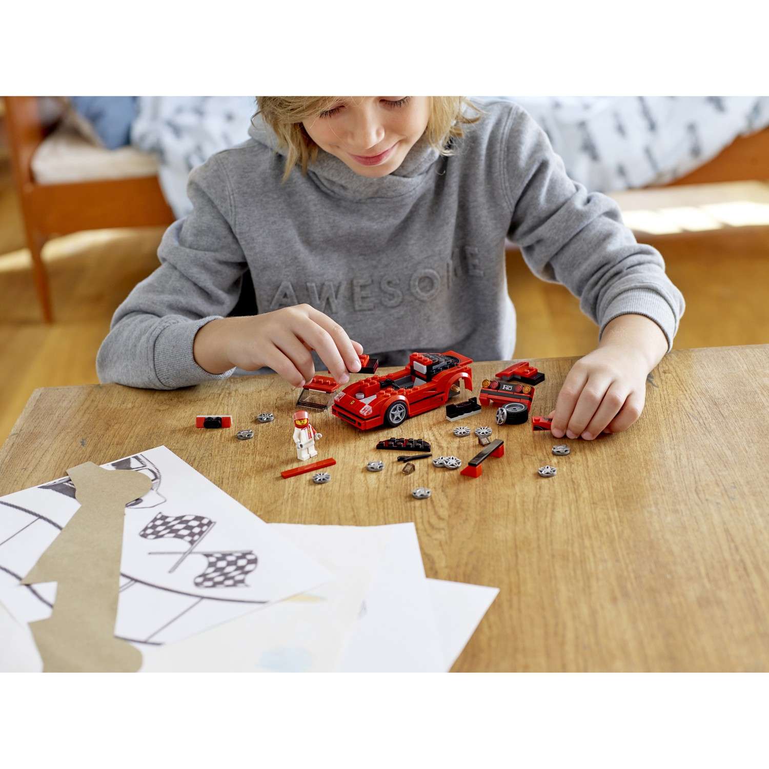 Конструктор LEGO Speed Champions Ferrari F40 Competizione блочный - фото 10