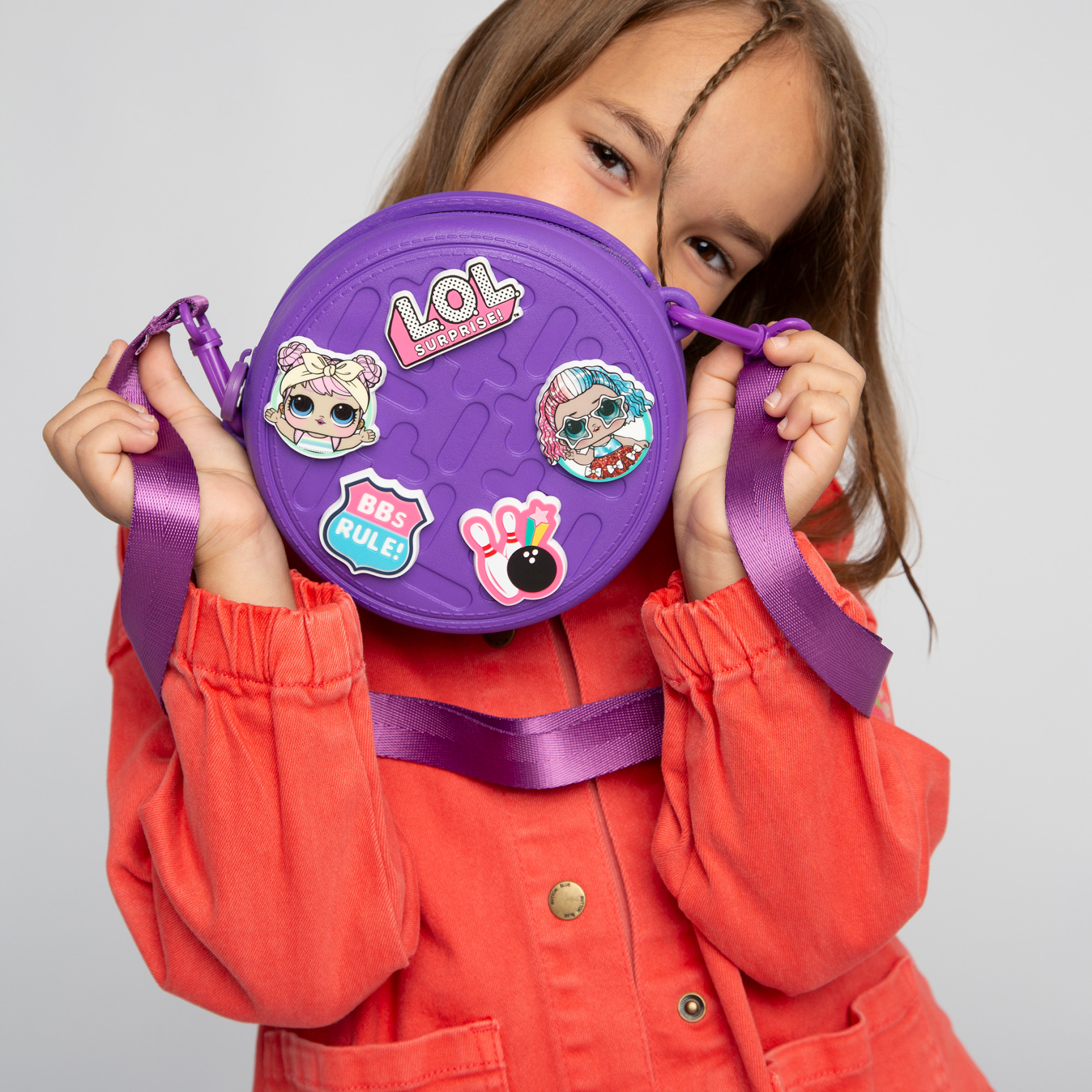 Сумка L.O.L. Surprise! фиолетовая круглая + джиббитсы - фото 9