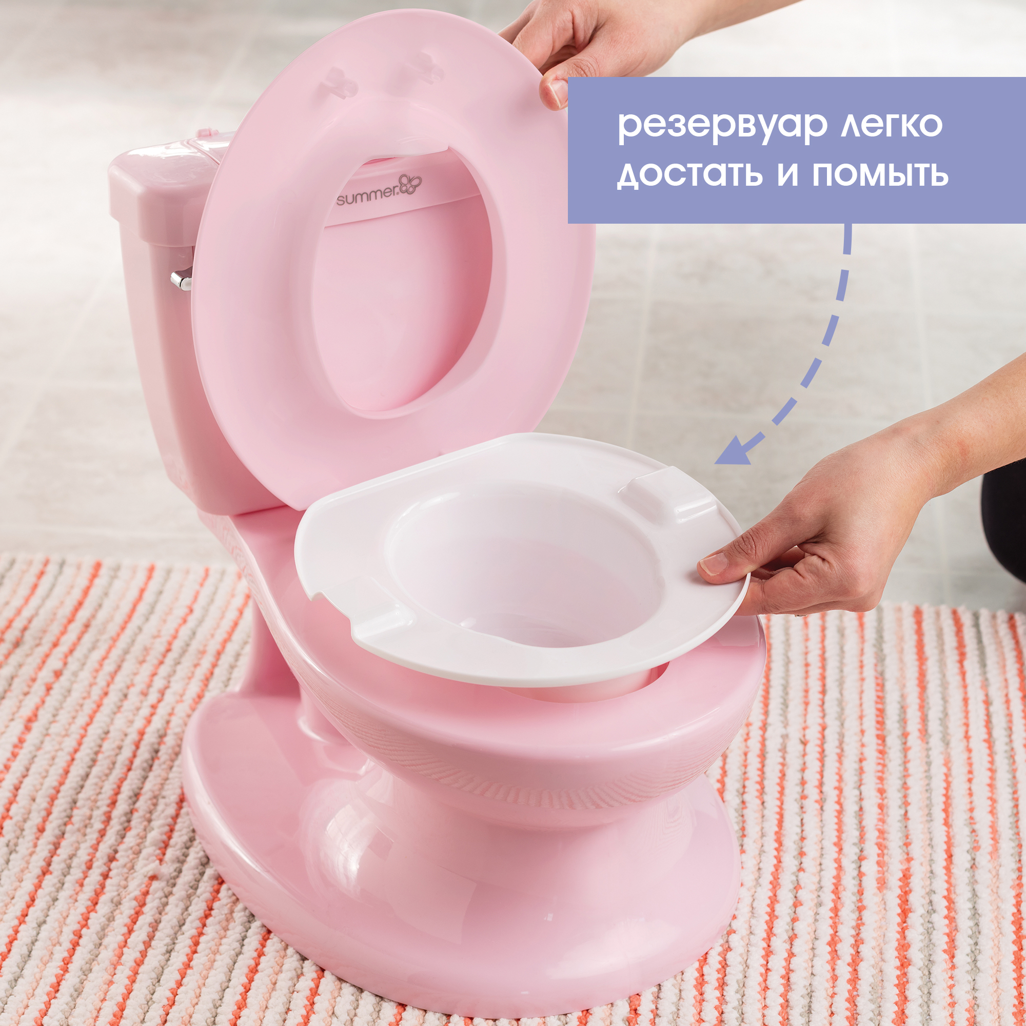 Горшок Summer Infant My Size Potty Розовый - фото 4