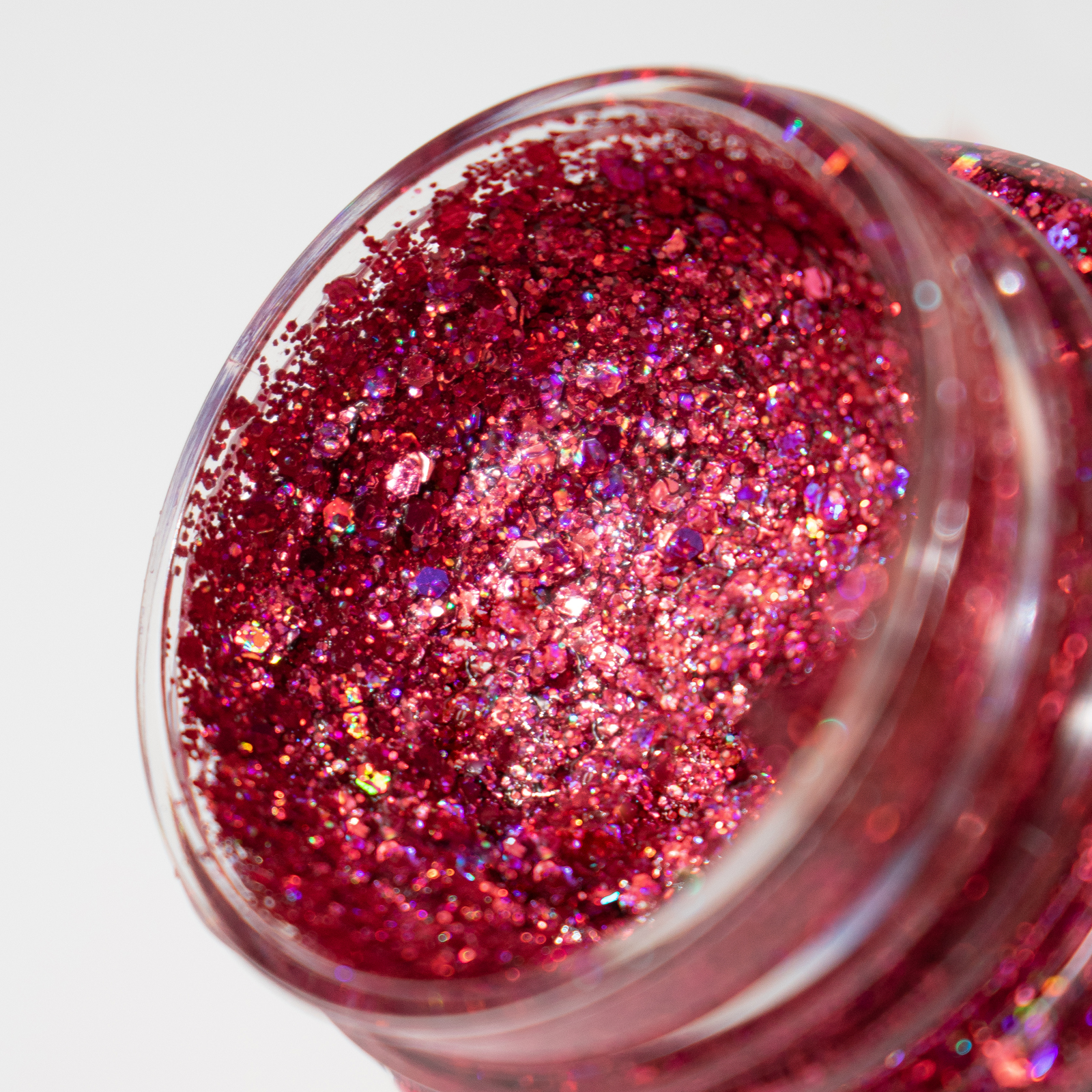 Глиттер шиммер для тела ХОББИЛАБ Алая ягода 30 г - фото 7
