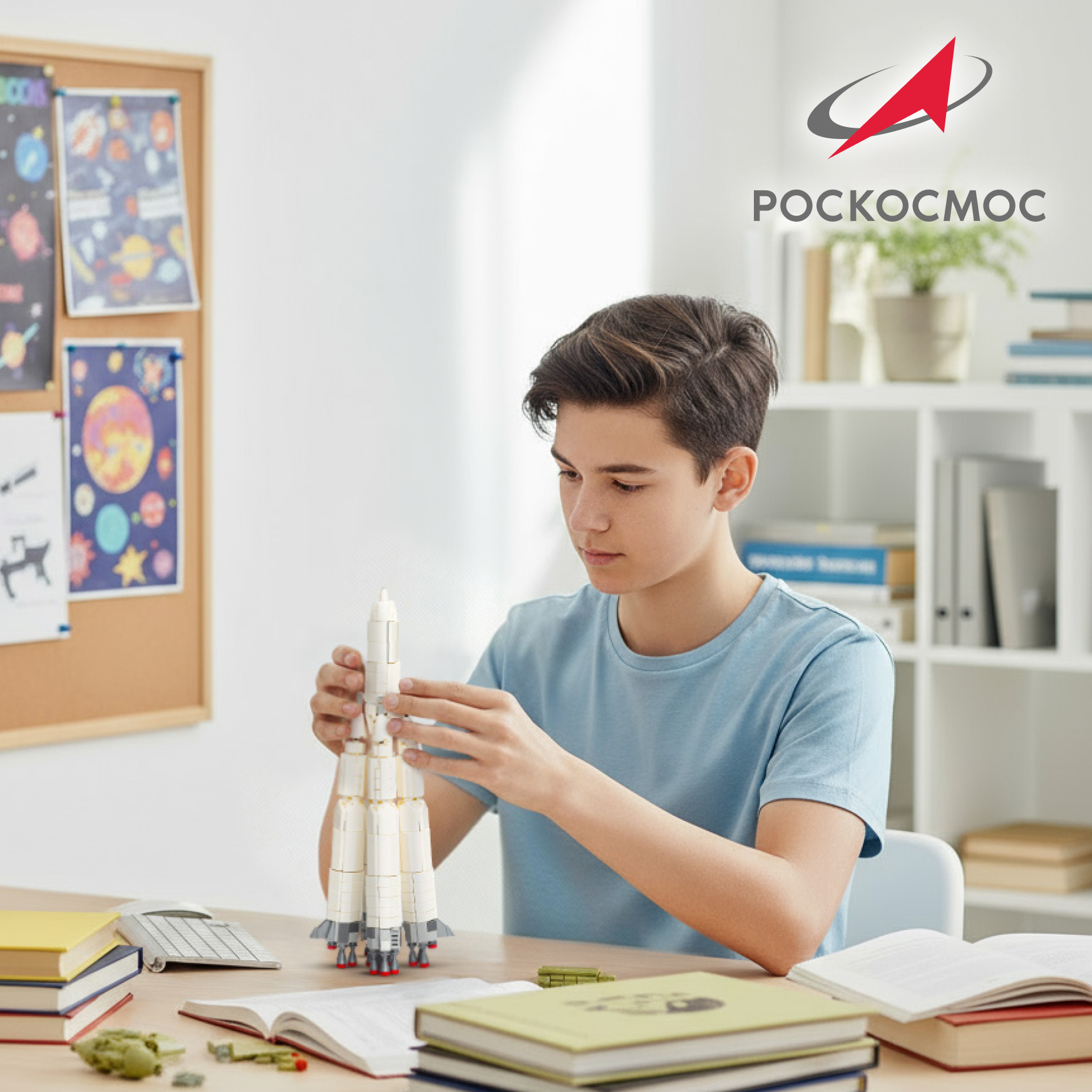 Конструктор Роскосмос Ракета-носитель Спутник 717 дет. - фото 8