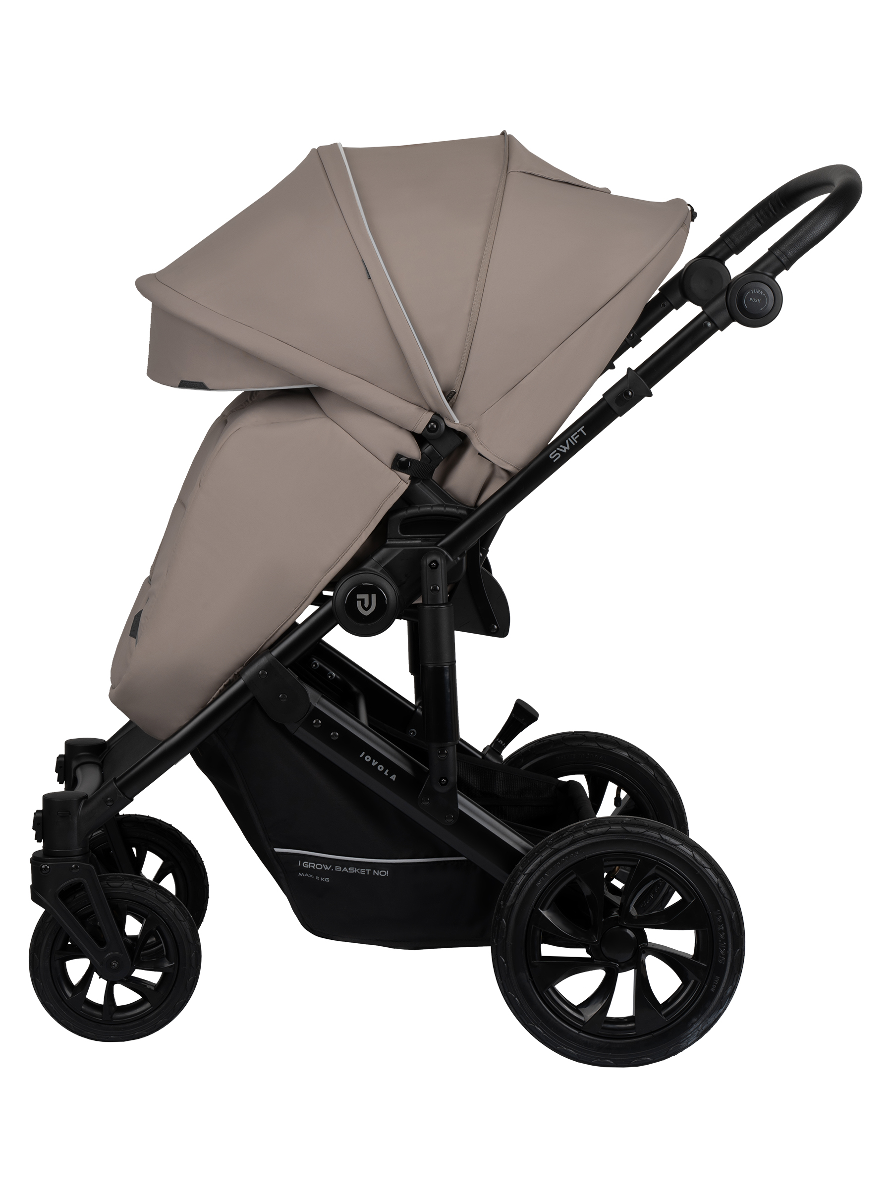 Коляска 3в1 JOVOLA Swift Plus бежевый - фото 13