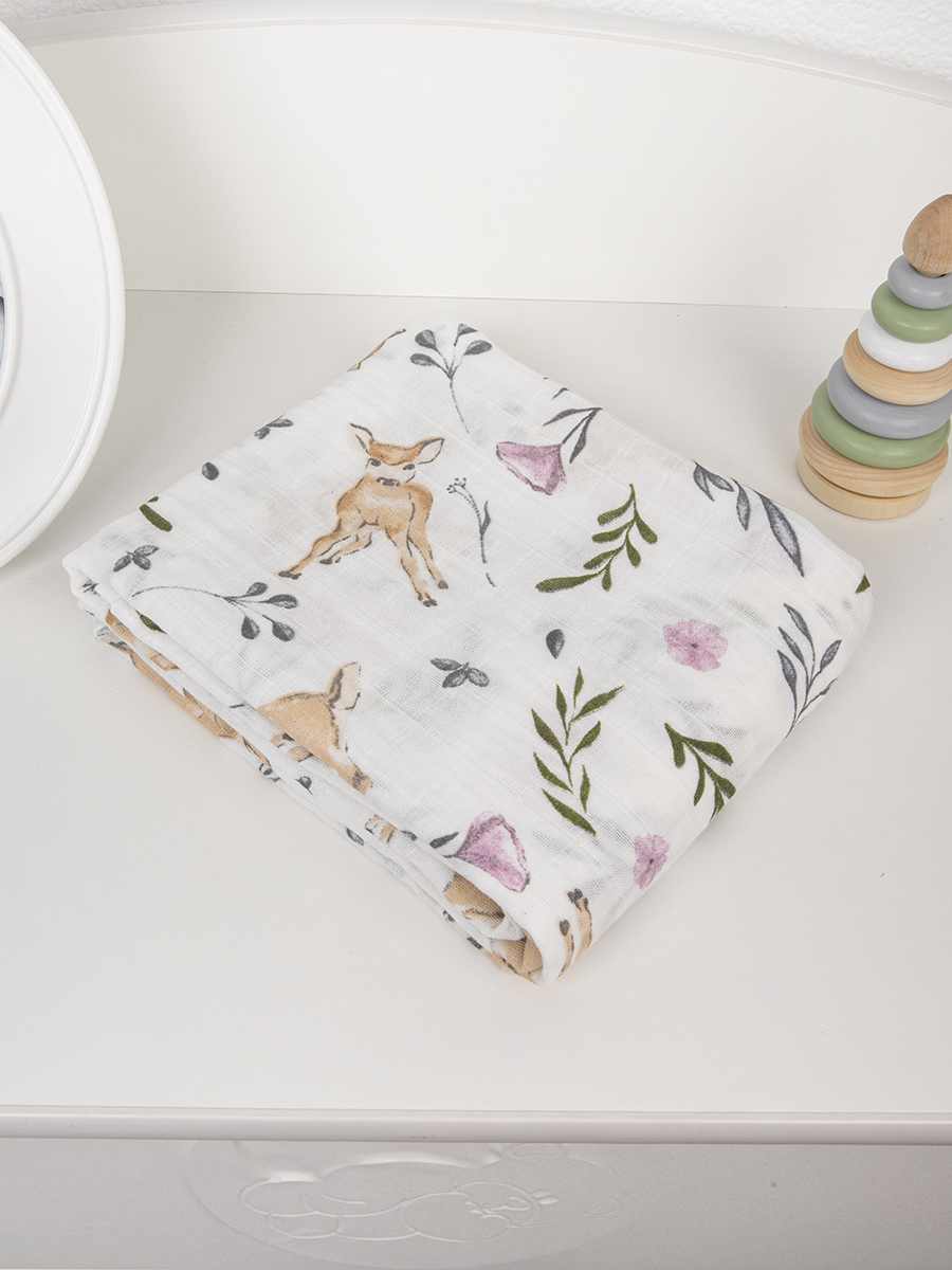 Пеленка муслиновая Baby Nice для новорожденных 120Х120 - фото 1