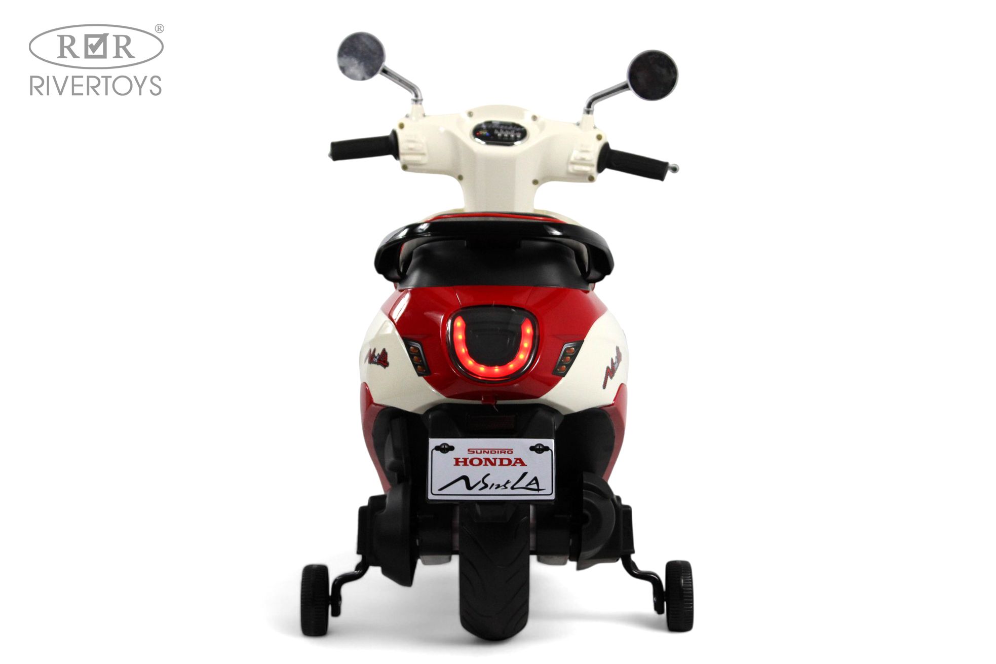 Электромобиль RIVERTOYS Z555ZZ-BEIGE-RED - фото 3