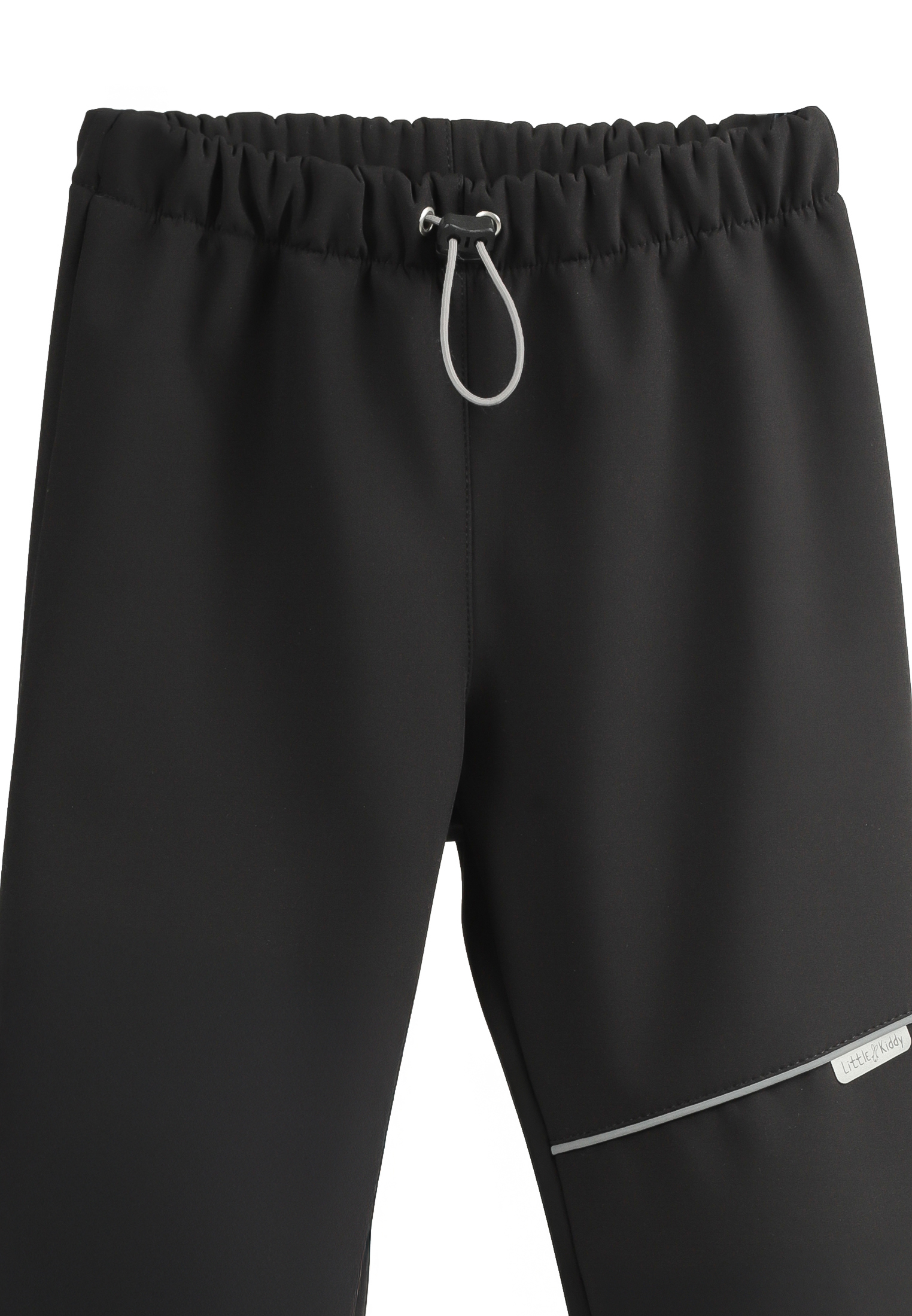 Брюки утепленные LittleKiddy softshell_bruki_черный - фото 3