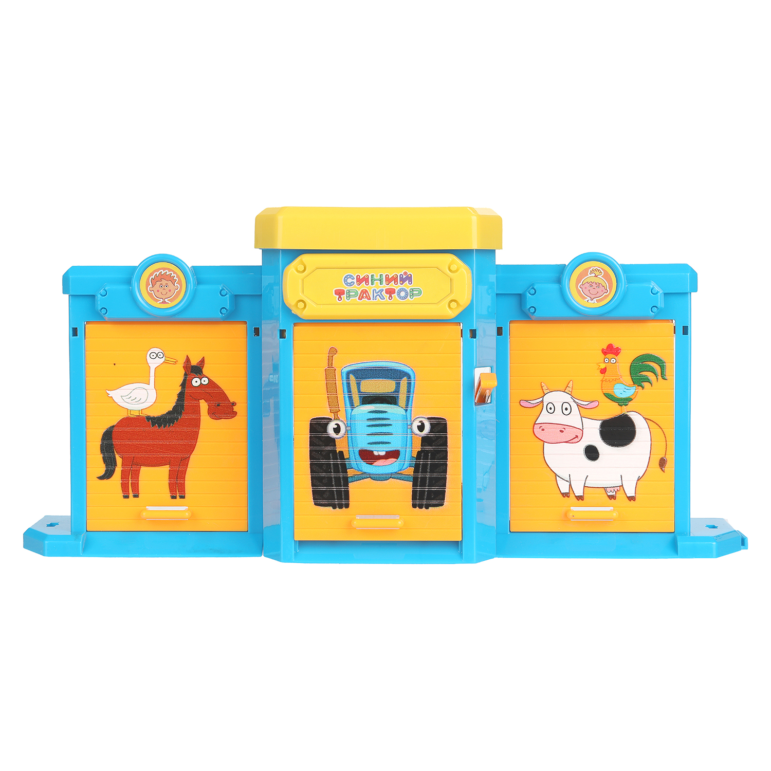 Гараж Технопарк Гараж Синий трактор 403552 - фото 4