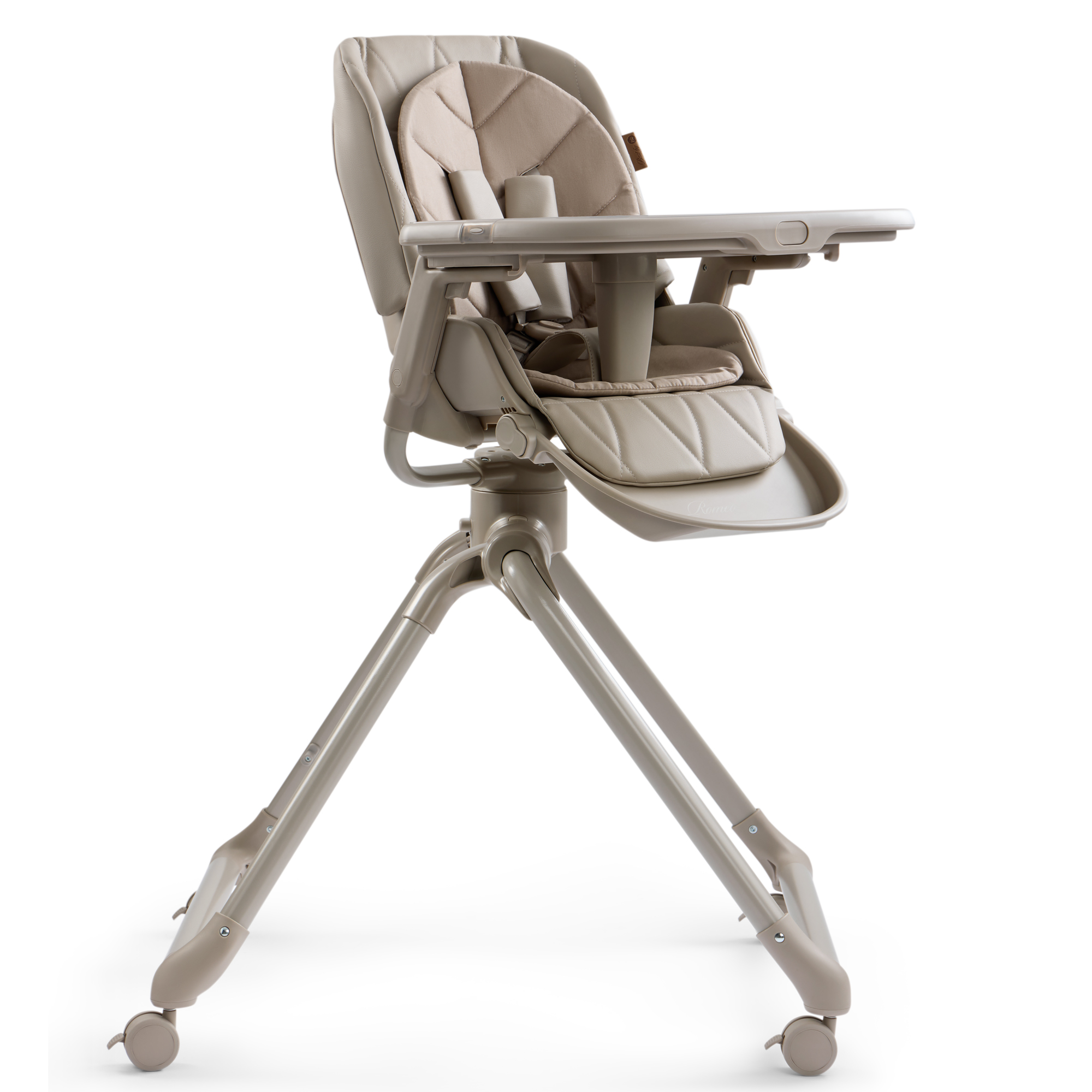 Стульчик для кормления Happy Baby ROMEO серый - фото 6