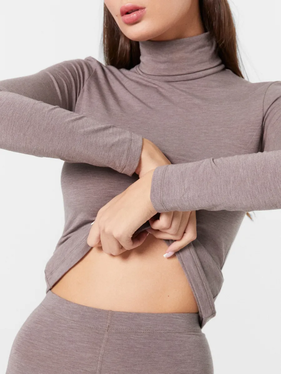 Термолонгслив Mark Formelle (Марк Формэль) 602331/тауп - фото 16