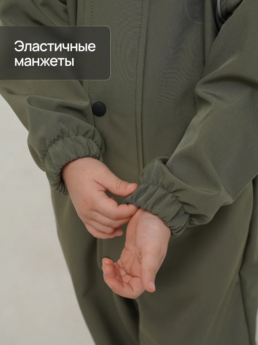 Комбинезон Супер Пупс Комб/сф/пл/оливковый - фото 13