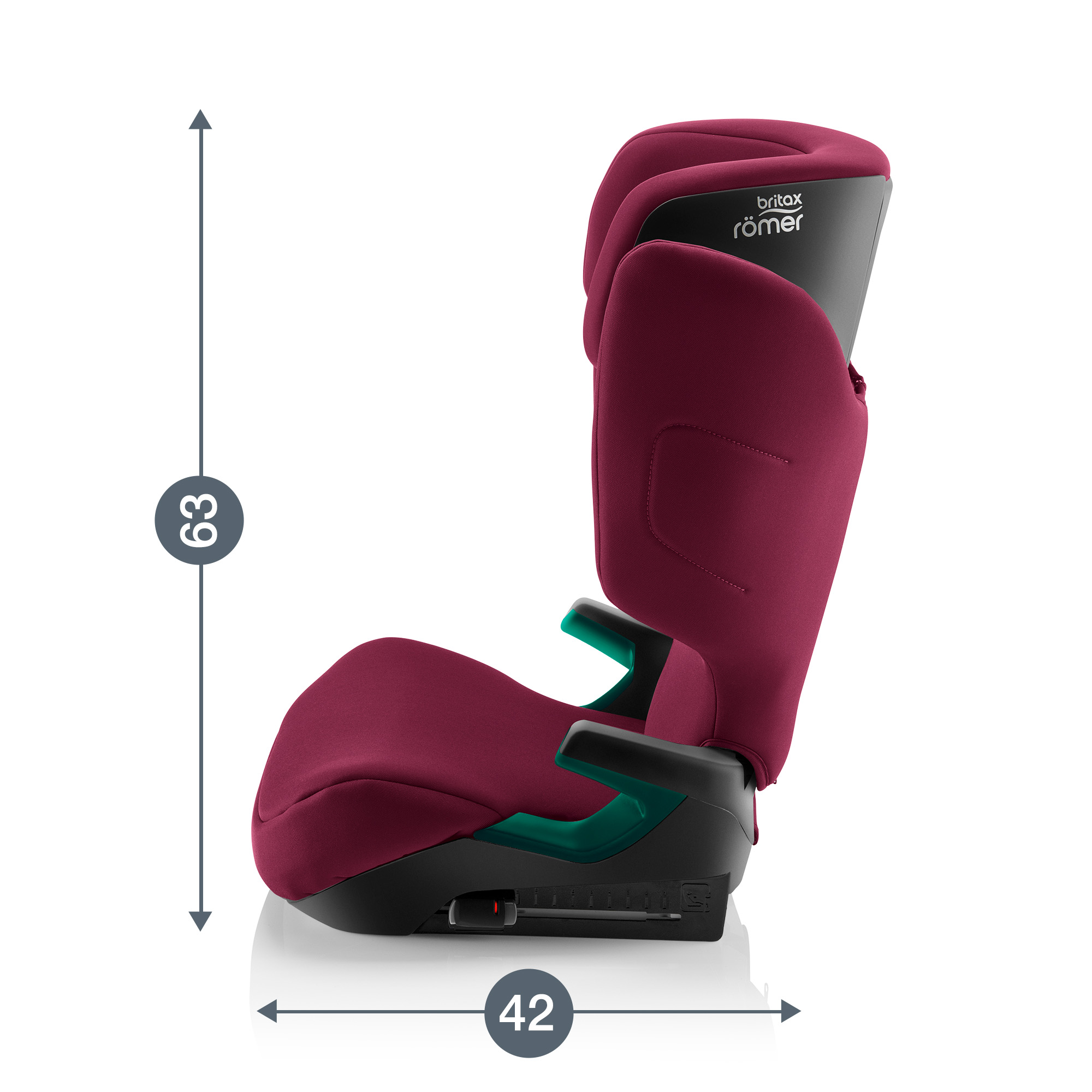 Автокресло Britax Roemer Discovery Plus Burgundy Red Isofix 2/3 (15-36 кг) - фото 9
