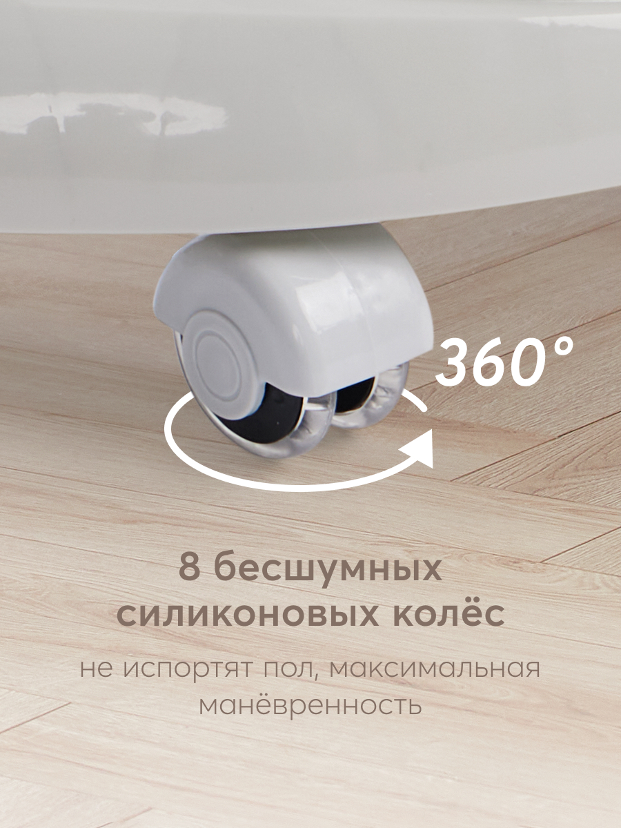 Ходунки Happy Baby Smiley серый - фото 5
