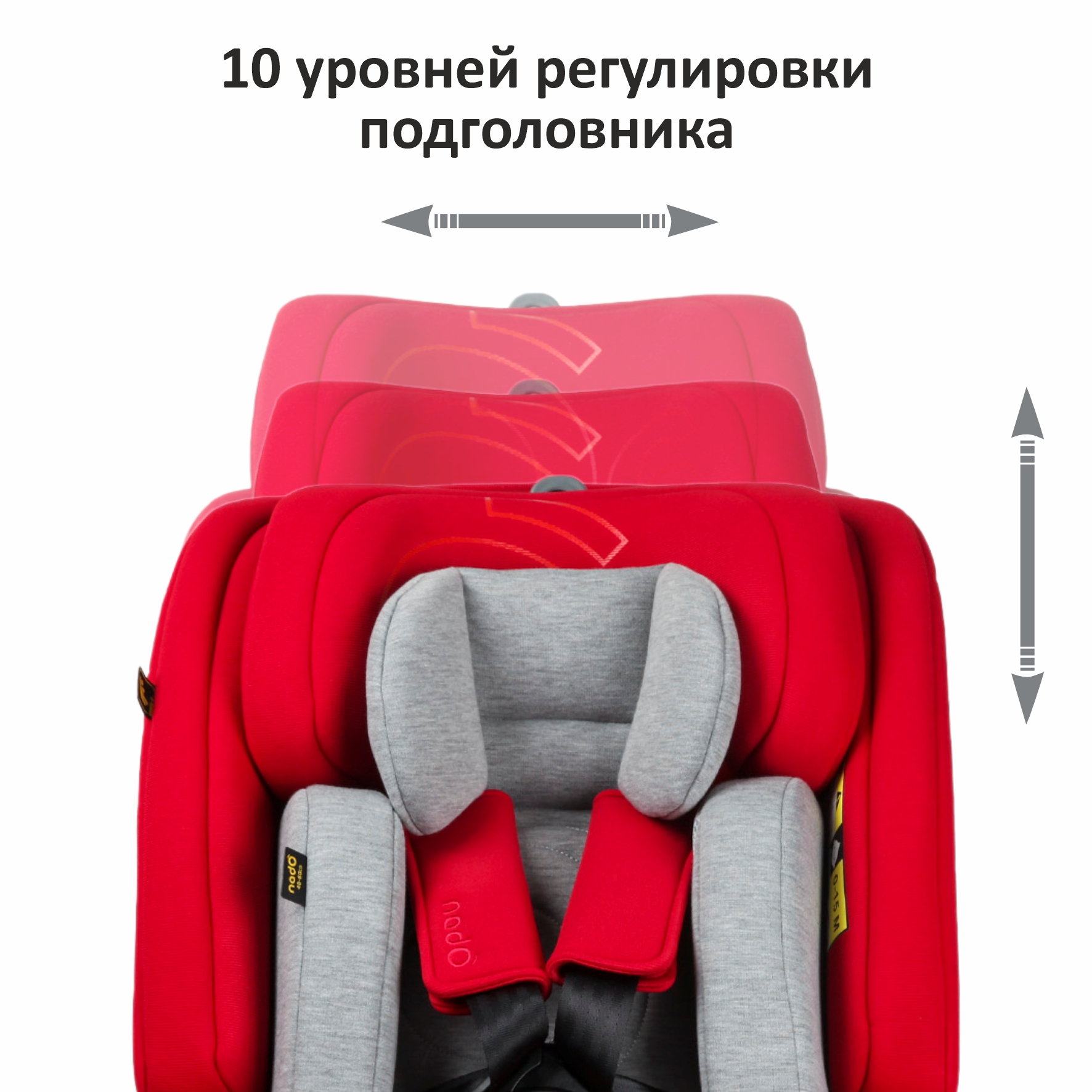 Автокресло nado Garnet red Isofix 0+/1/2 (0-25 кг) - фото 7