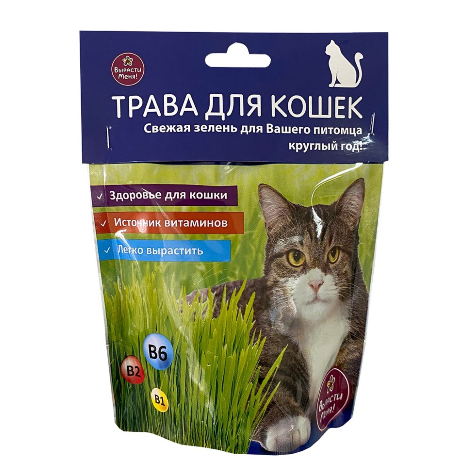 Лакомства для кошек Happy Plant Трава - фото 1