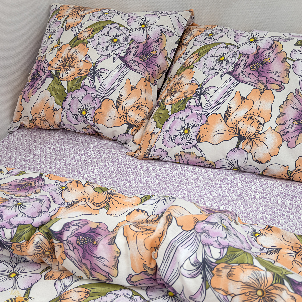 Комплект постельного белья Спал Спалыч Анемоны двуспальный 4 предм. - фото 3
