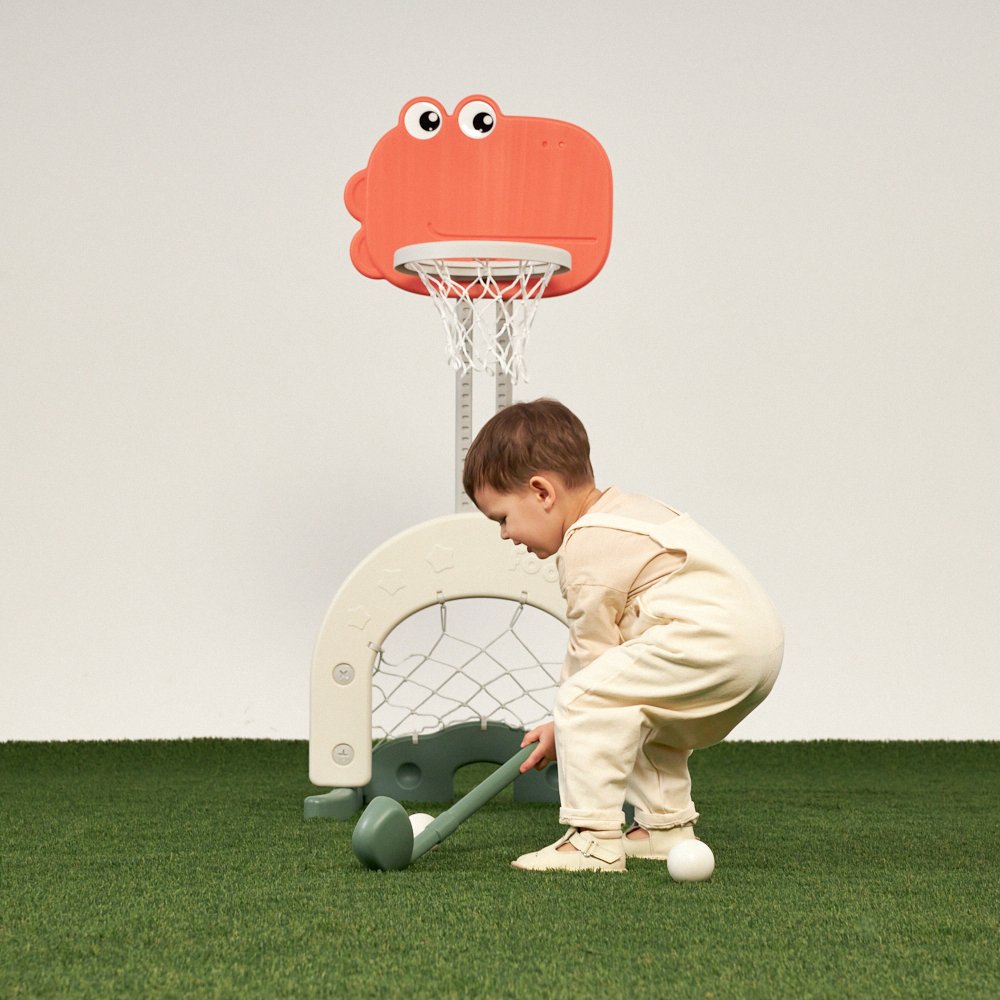 Баскетбольная стойка + ворота UNIX Kids Dino 2в1 для дома и улицы - фото 18