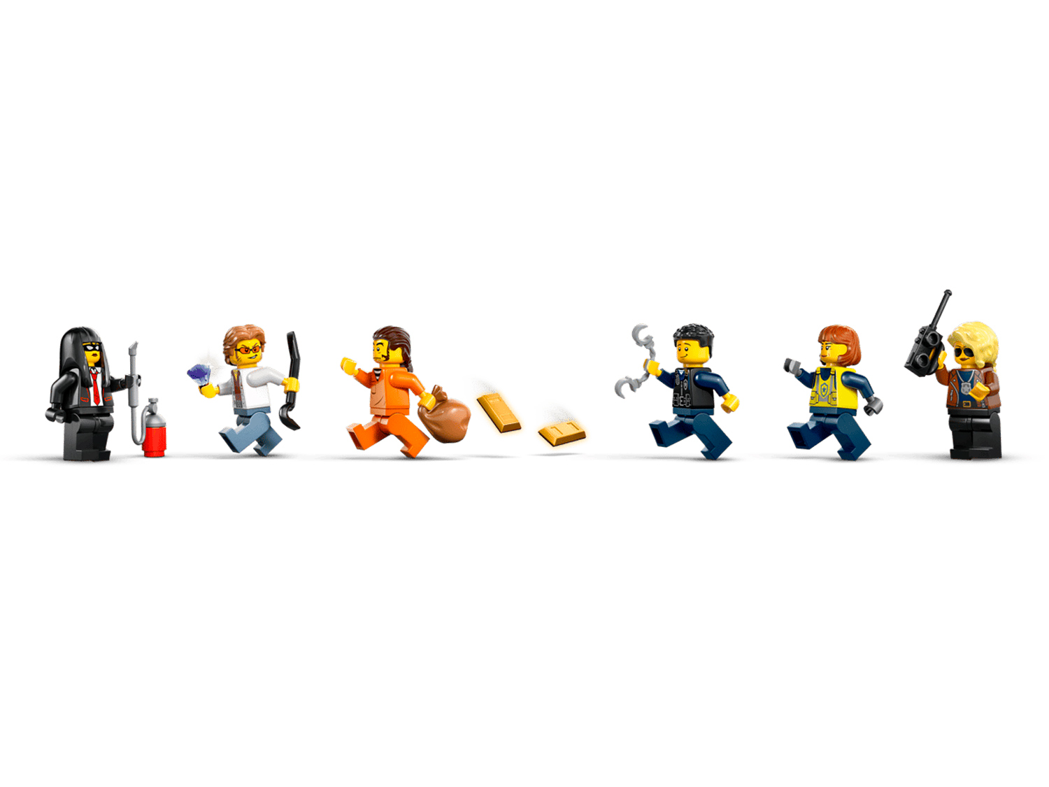 Конструктор LEGO City Ограбление полицейского поезда 1313 дет. - фото 11