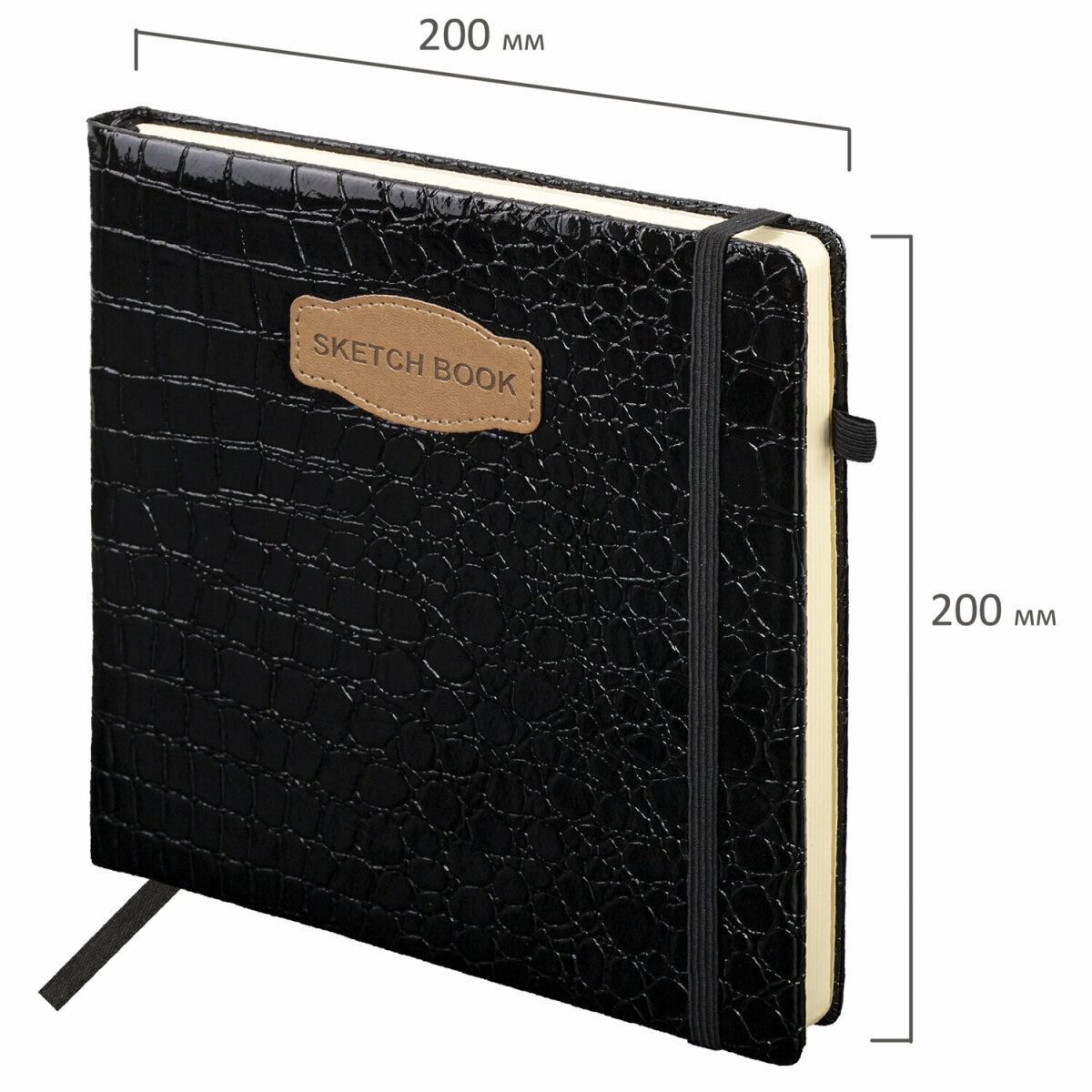 Скетчбук для рисования BRAUBERG блокнот для скетчинга 80 листов 20x20 см - фото 13