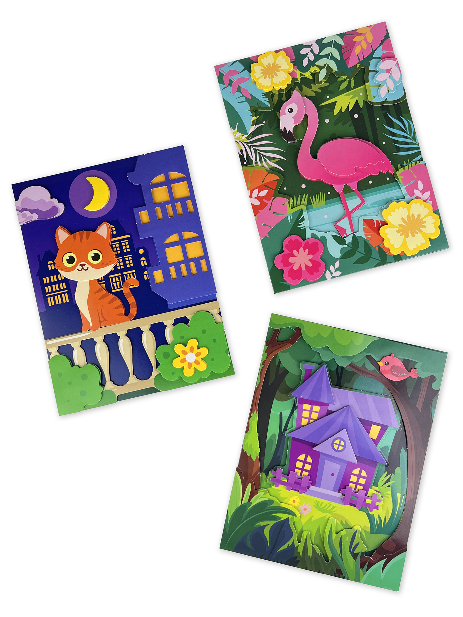 Набор для творчества Дрофа-Медиа аппликация Котёнок Домик Фламинго - фото 7