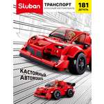 Конструктор SLUBAN Транспорт: Красный автомобиль