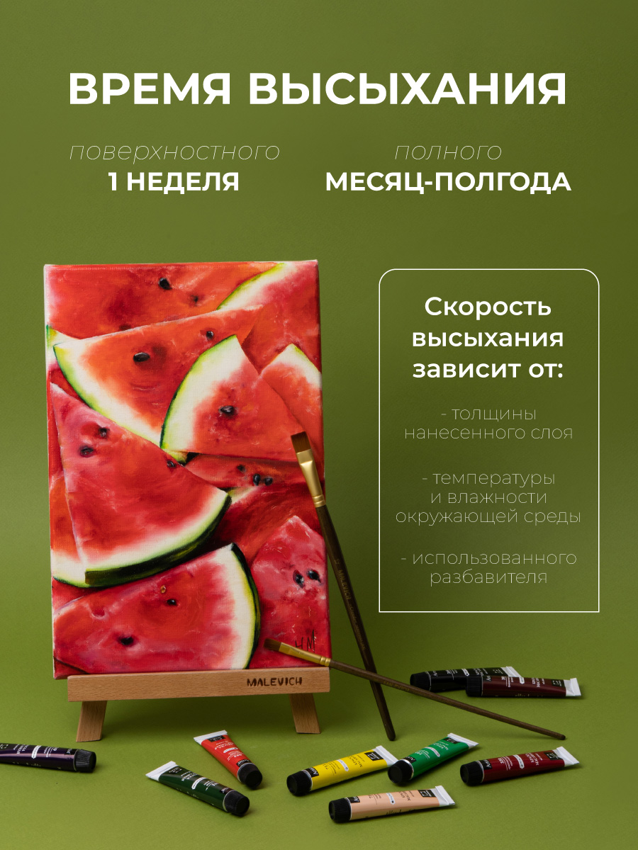 Краски масляные Малевичъ 12 цв. - фото 4