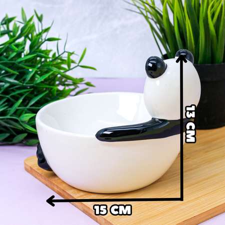 Тарелка керамическая iLikeGift Panda bowl глубокая