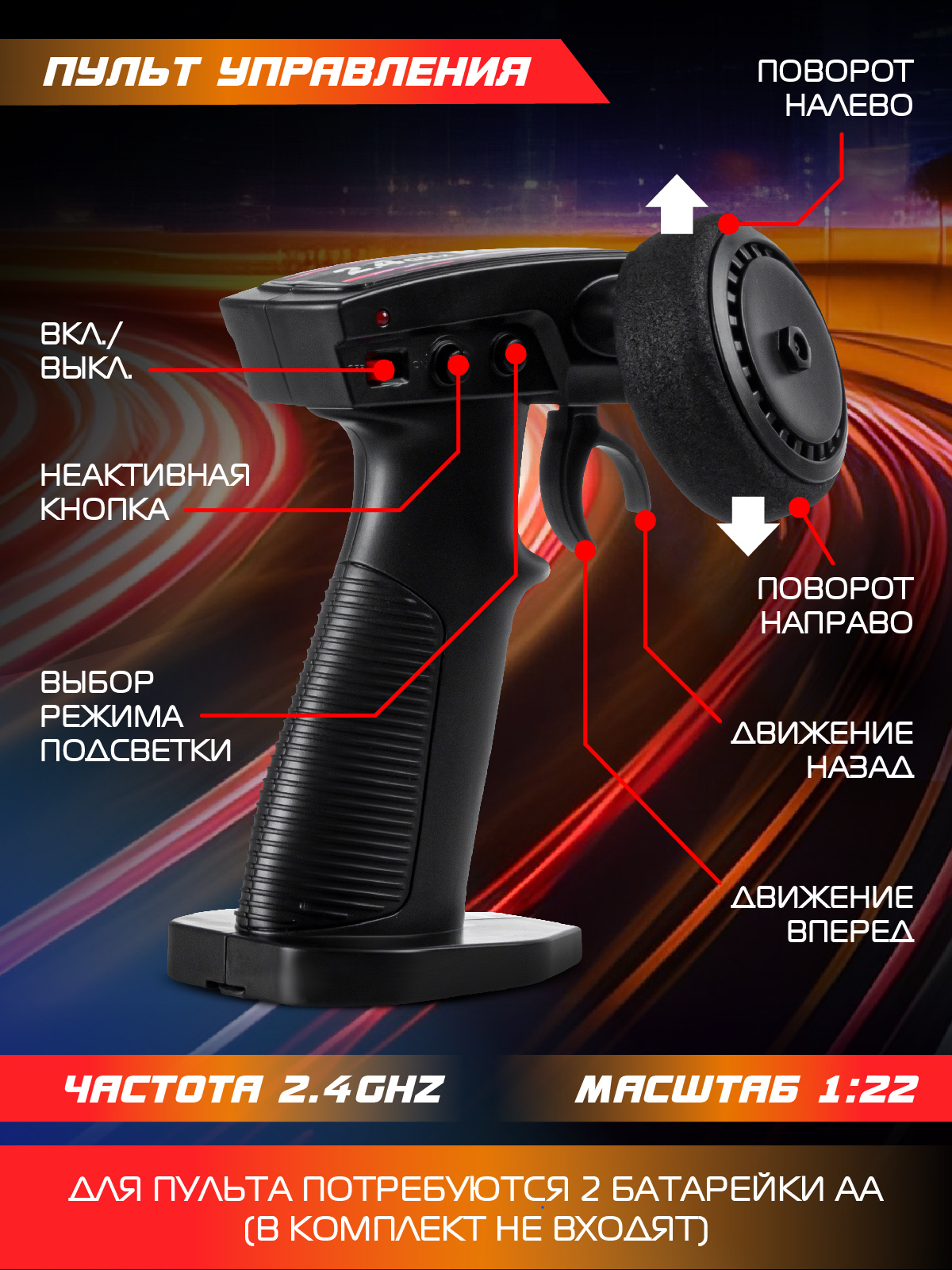 Автомобиль РУ AUTODRIVE 1:22 - фото 4