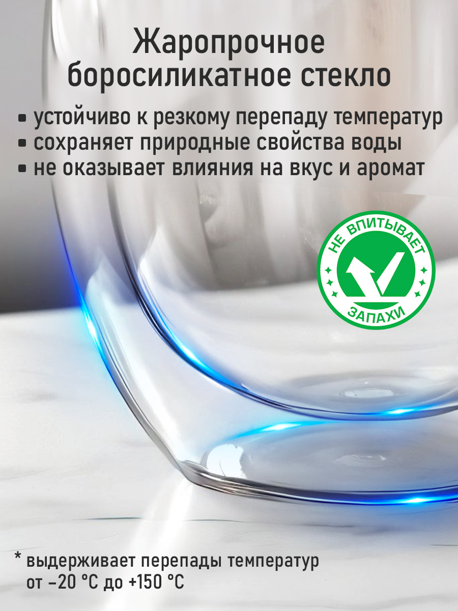 Прозрачные стаканы MARTA MT-GD3905C - фото 3