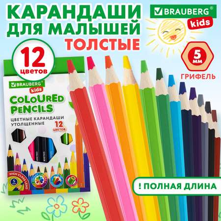 Карандаши цветные Brauberg 12 шт.