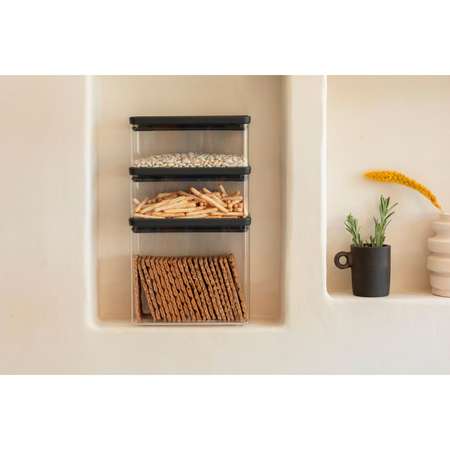 Набор модульных контейнеров Brabantia Tasty+ 3шт темно-серый 230783