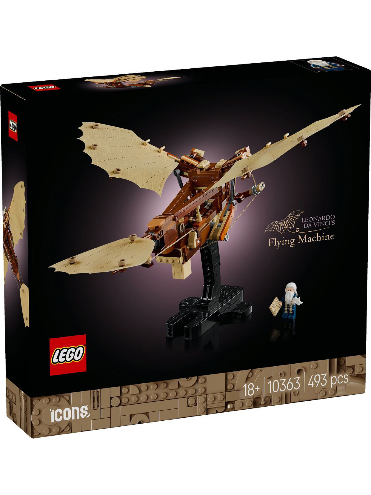 Конструктор LEGO Icons Машина Леонардо Да Винчи 493 дет. - фото 1