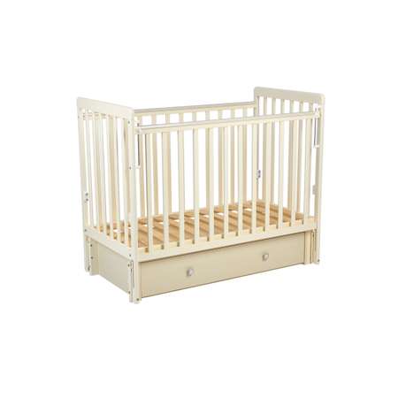 Детская кроватка Polini kids прямоугольная, универсальный маятник (бежевый)