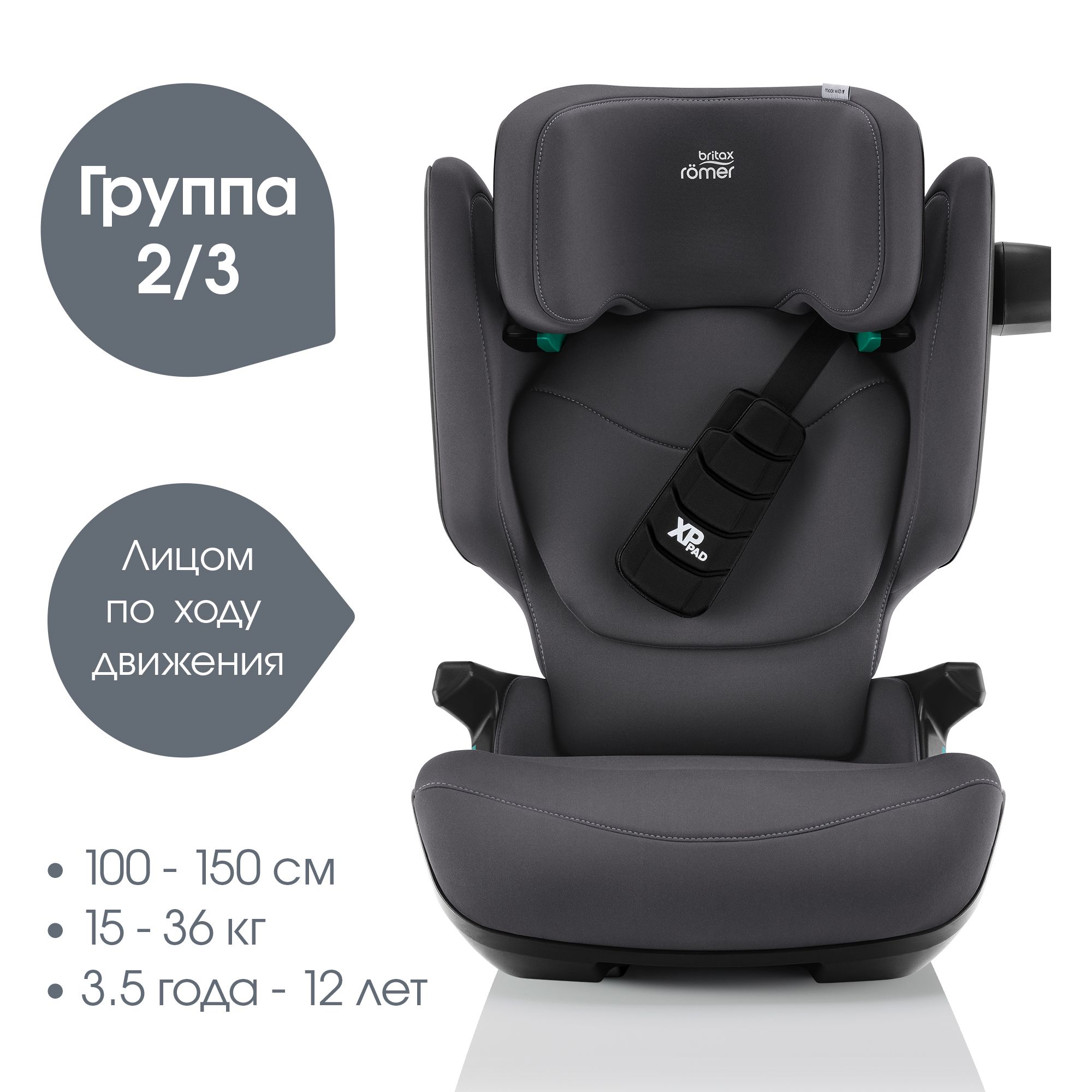 Автокресло Britax Roemer Kidfix PRO Isofix 2/3 (15-36 кг) - фото 2
