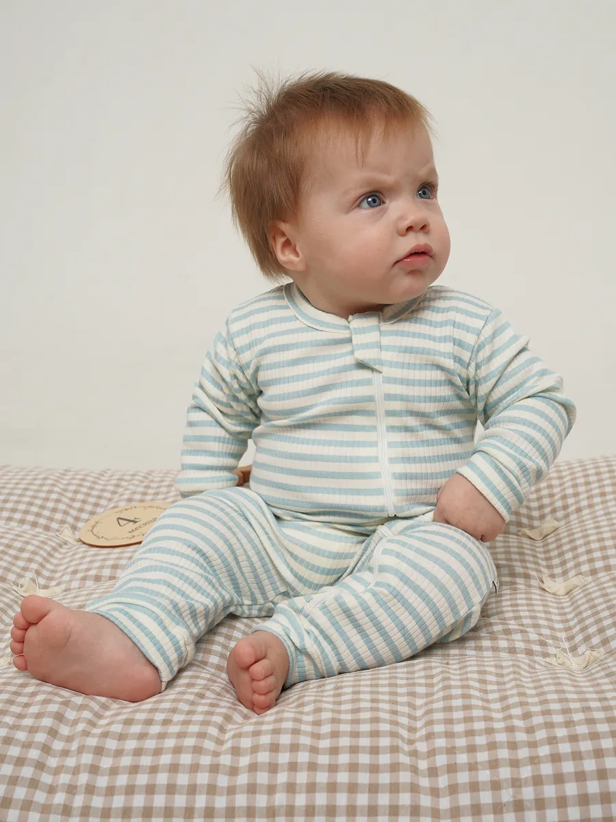 Комбинезон 3 шт Супер Пупс нбр/3пр/кмбнмол/голубыерыбки - фото 12