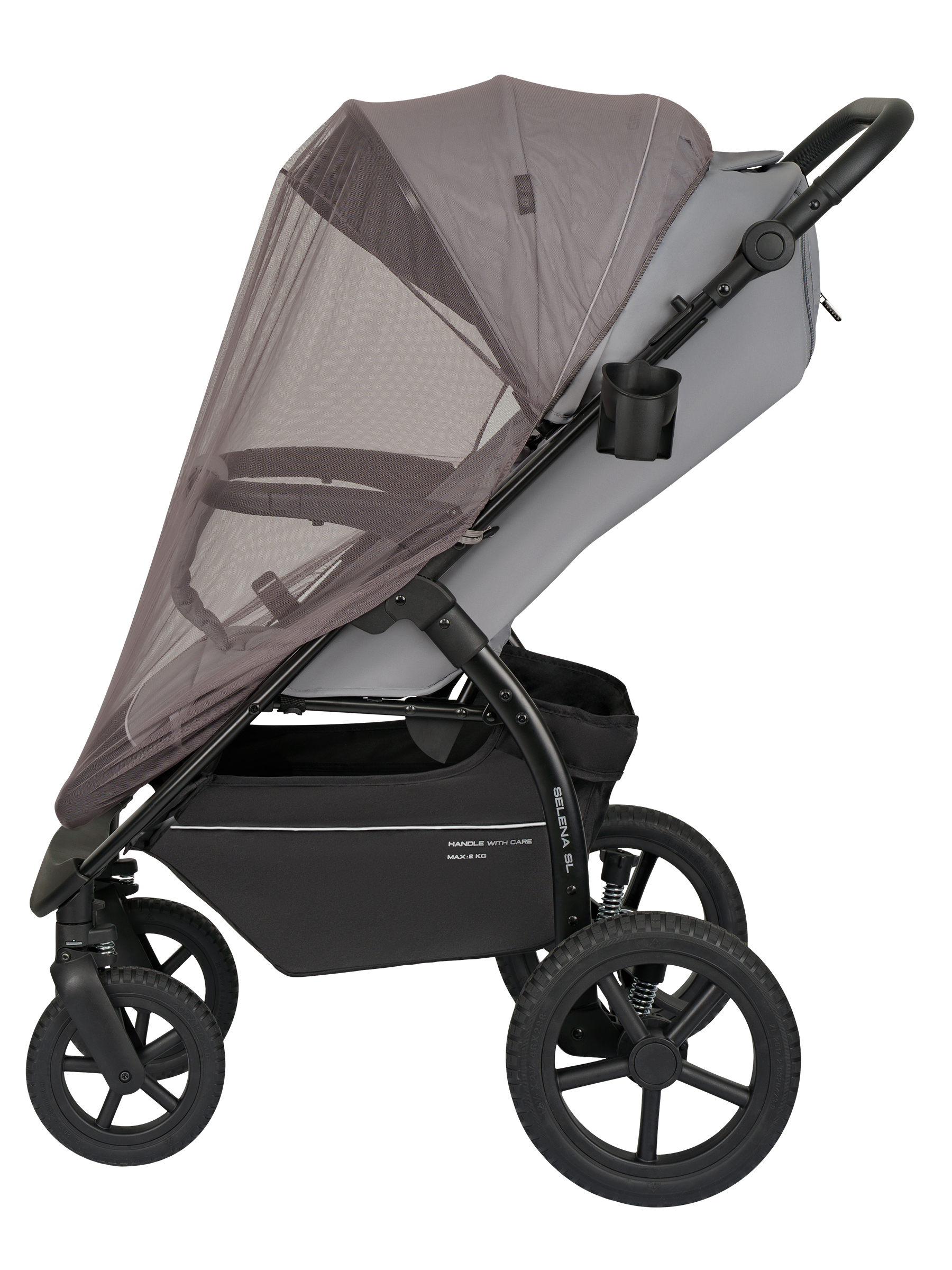 Коляска прогулочная JOVOLA Selena SL, всесезонная серый - фото 24