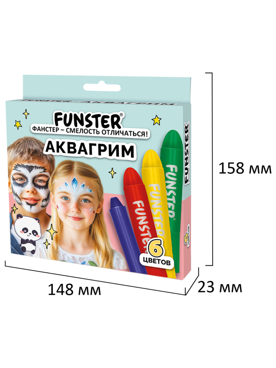 Аквагрим Funster Яркие краски 6 цв. - фото 7