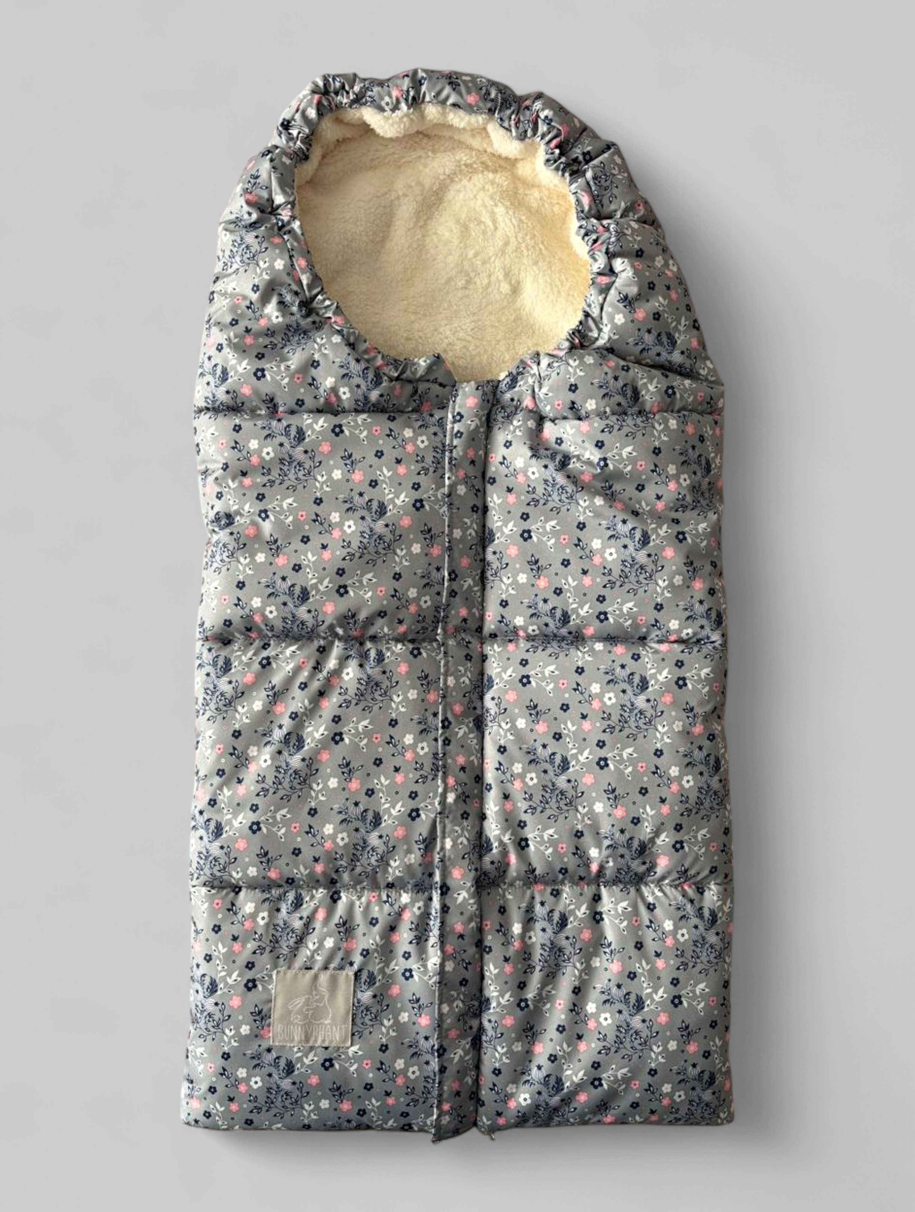 Конверт в коляску Bunnyphant серый - фото 1