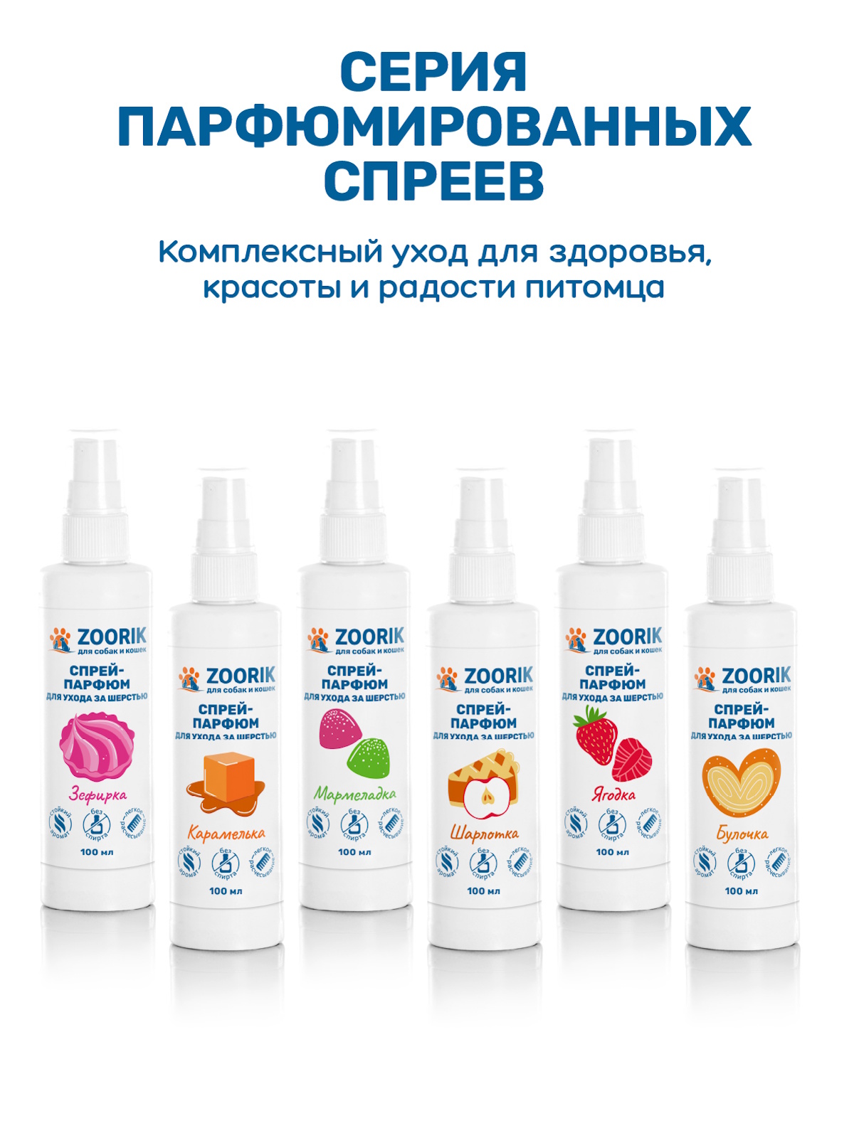 Спрей-парфюм для ухода за шерстью ZOORIK зефирка 100 мл - фото 8