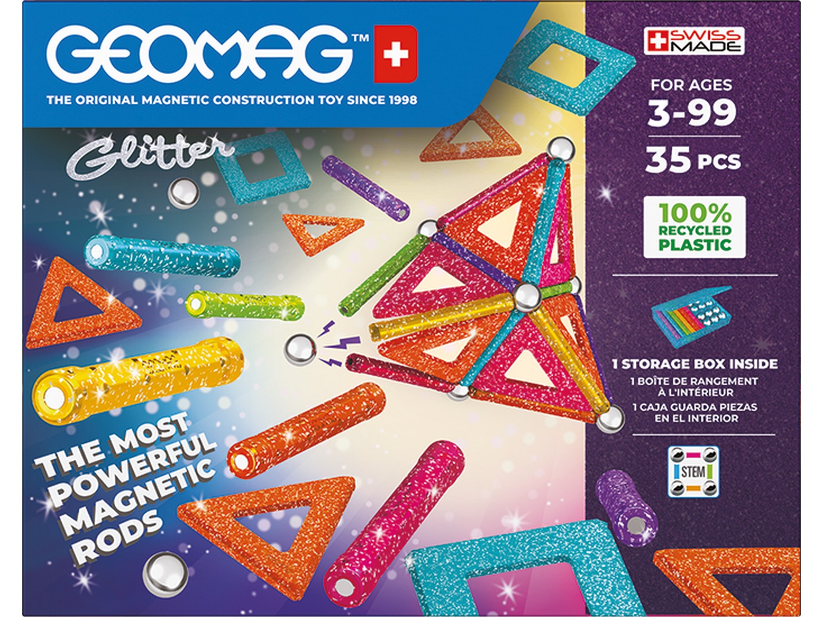 Конструктор Geomag магнитный 35 дет. - фото 1