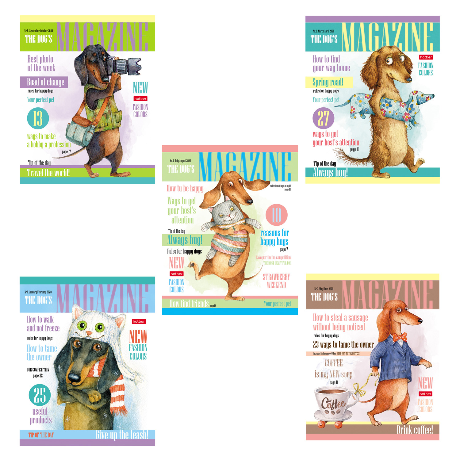 Общая тетрадь Hatber клетка 40 лист. в ассортименте - фото 1