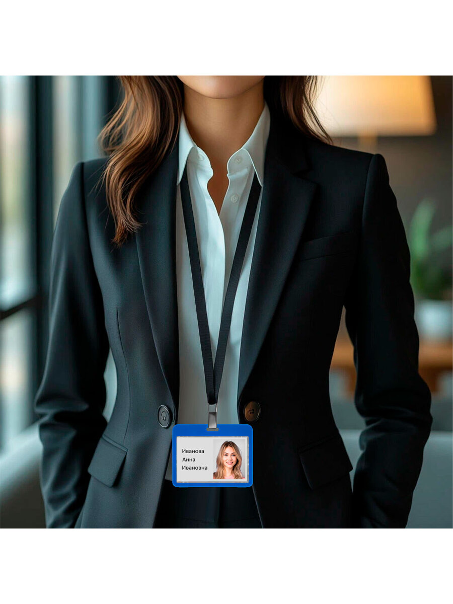 Бейдж Brauberg Синий - фото 5